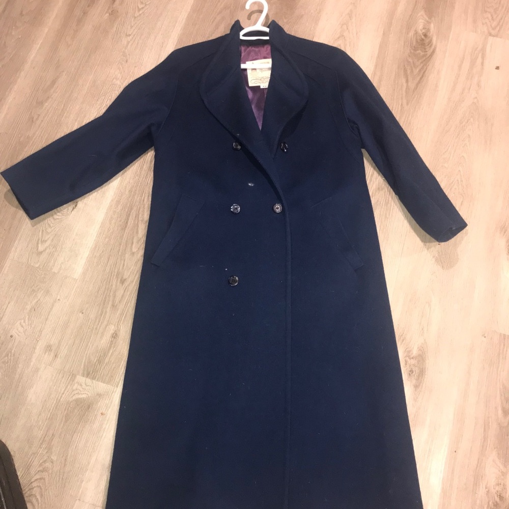 LondonFog Pea Coat! Saphire Dark Navy Blue!